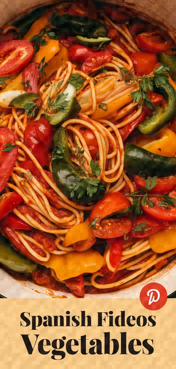 Photo of Spanish Fideos With Vegetables Recipe