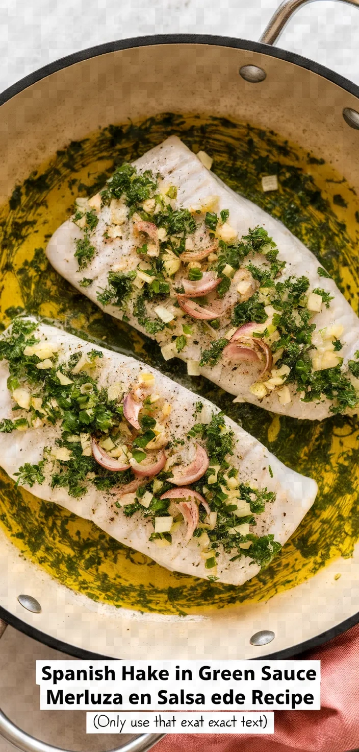 Spanish Hake In Green Sauce Merluza En Salsa Verde Recipe