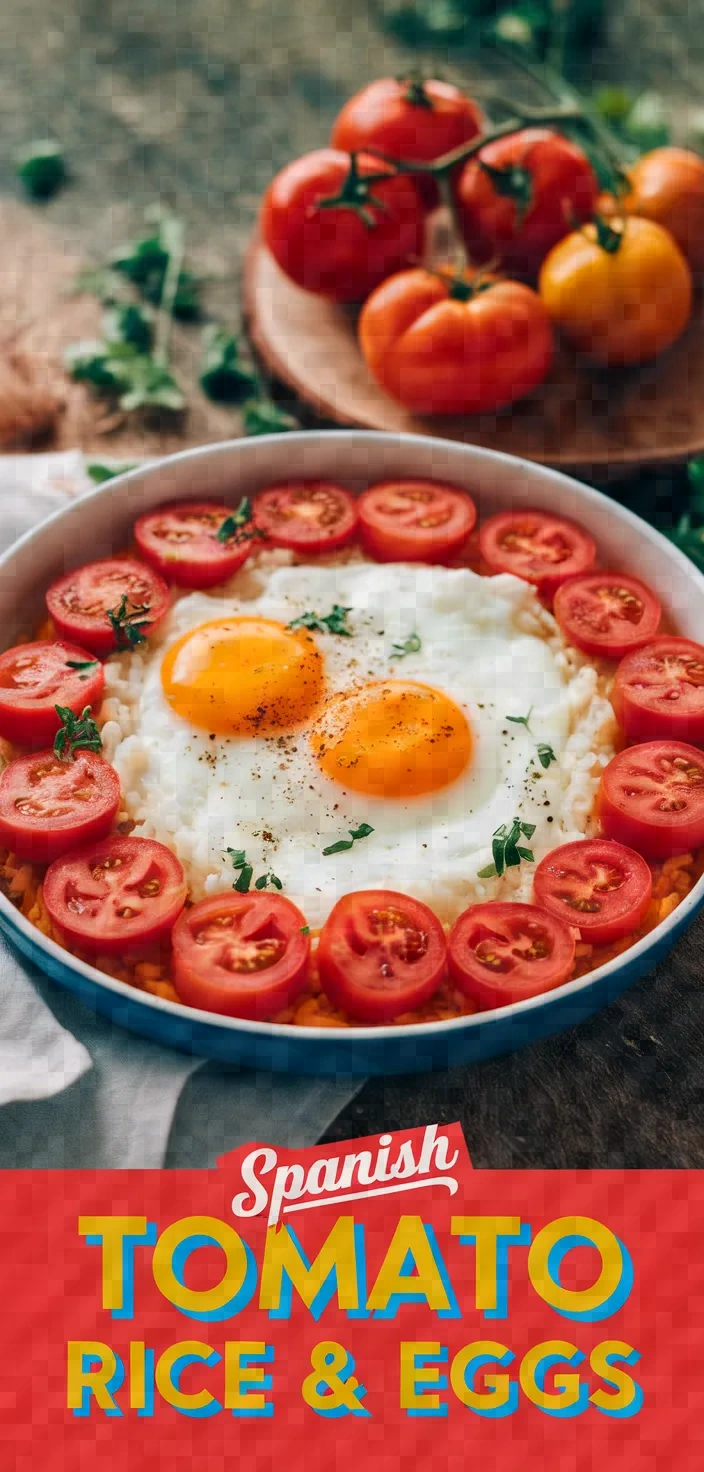 Spanish Tomato Rice With Poached Eggs Recipe