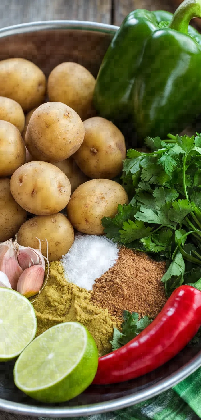 Ingredients photo for Spanish Wrinkled Potatoes With Mojo Verde Recipe