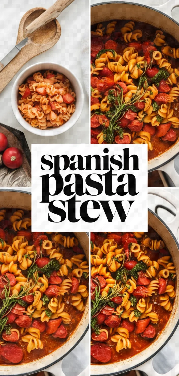 A photo of Classic Spanish Pasta Stew Recipe