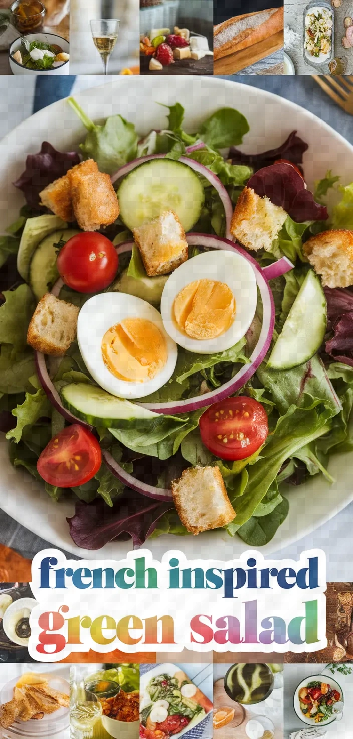A photo of French Inspired Simple Green Salad Recipe