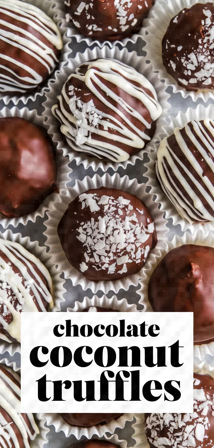 A photo of Homemade Chocolate And Coconut Truffles Recipe