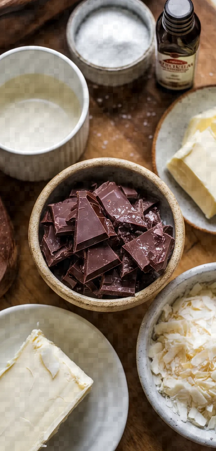 Ingredients photo for Homemade Chocolate And Coconut Truffles Recipe