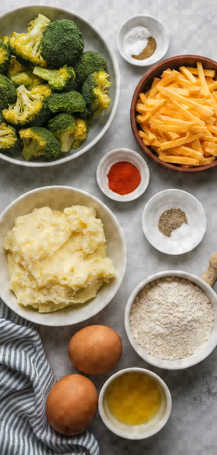 Ingredients photo for Spanish Broccoli Cheese Croquettes Recipe