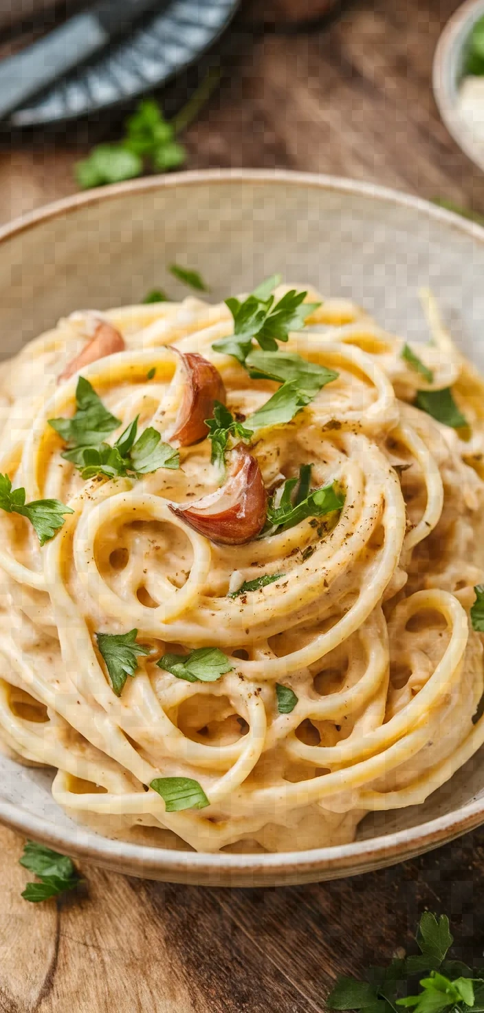 20 Minute Creamy Garlic Pasta Recipe