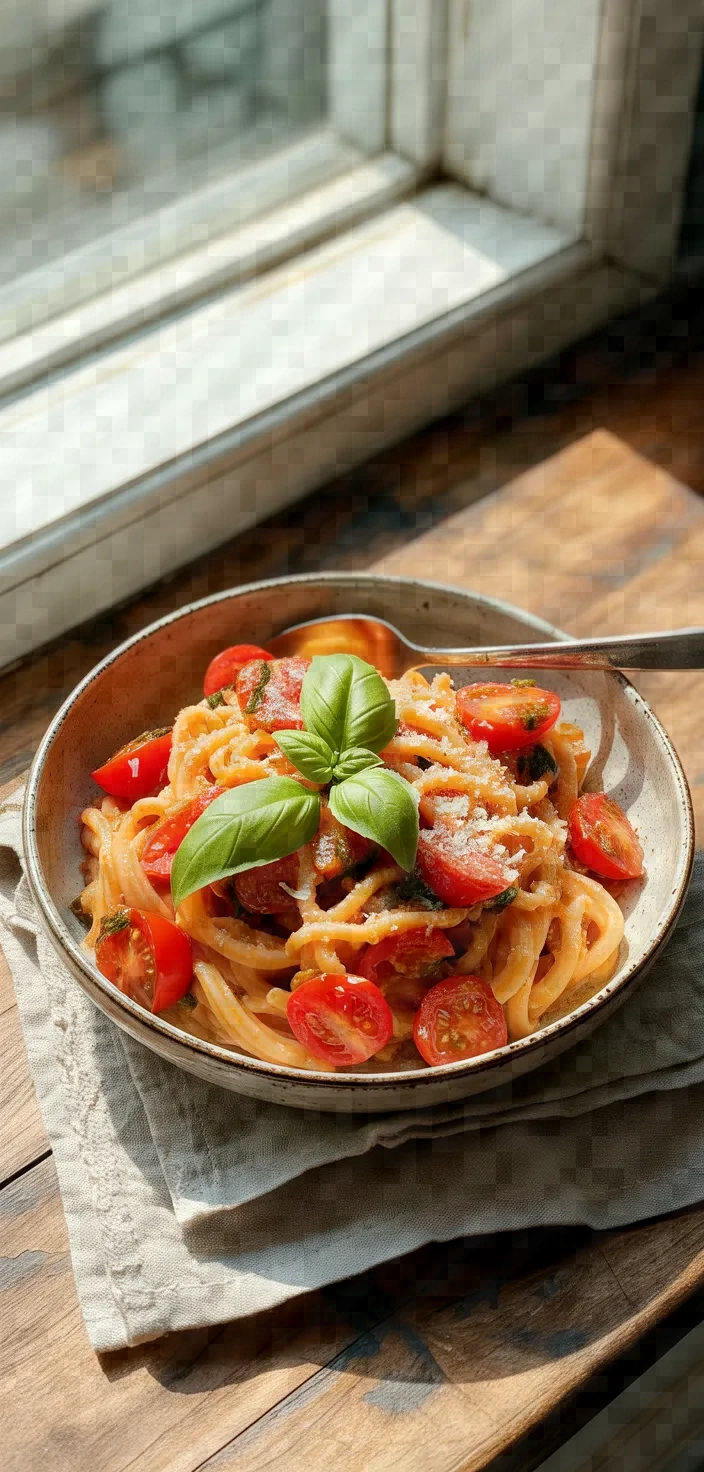 Cherry Tomato Garlic Pasta Recipe