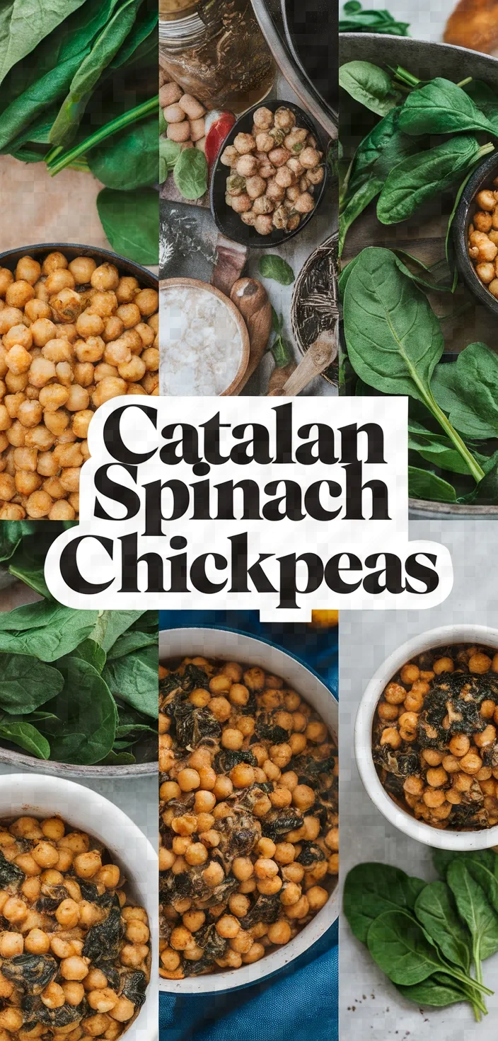 A photo of Catalan Spinach Chickpeas Recipe