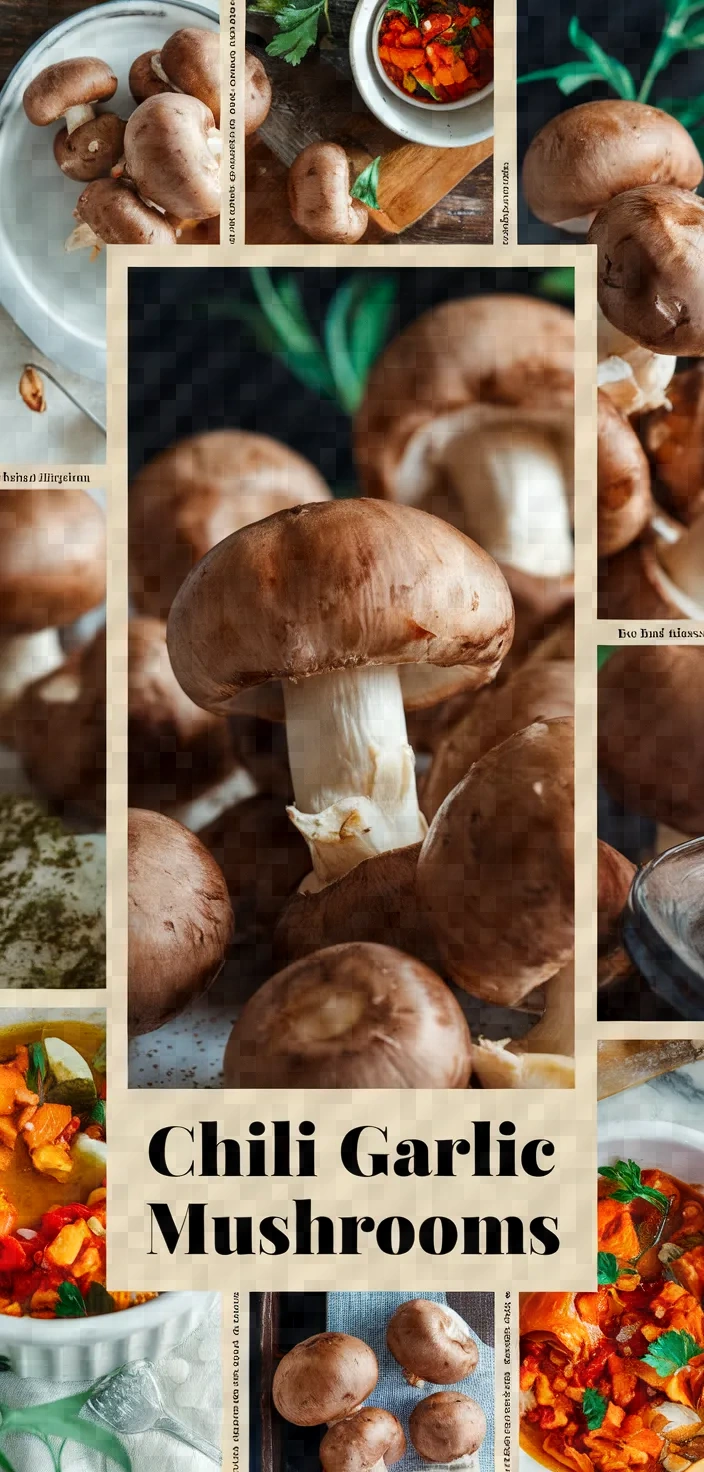 A photo of Chili Garlic Mushrooms Recipe