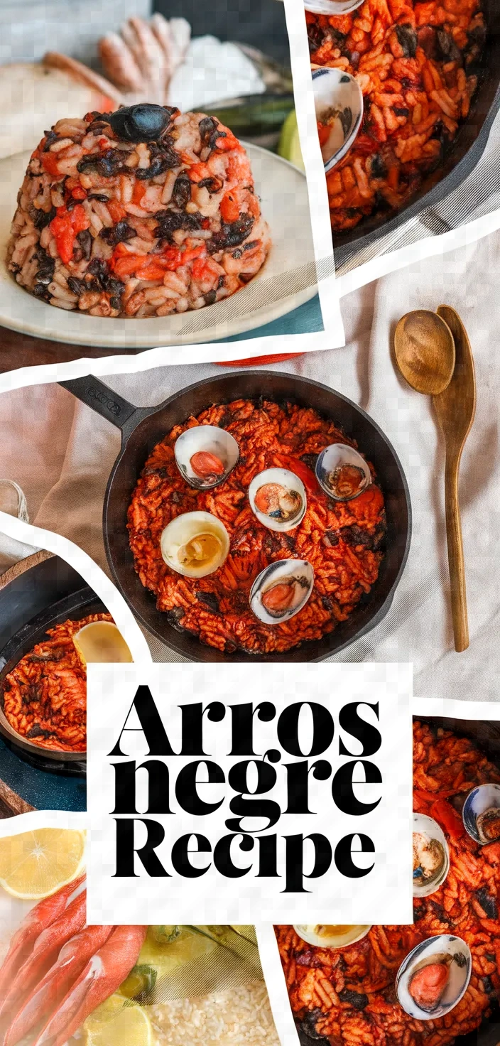 A photo of Seafood Rice From Spain Arros Negre Recipe