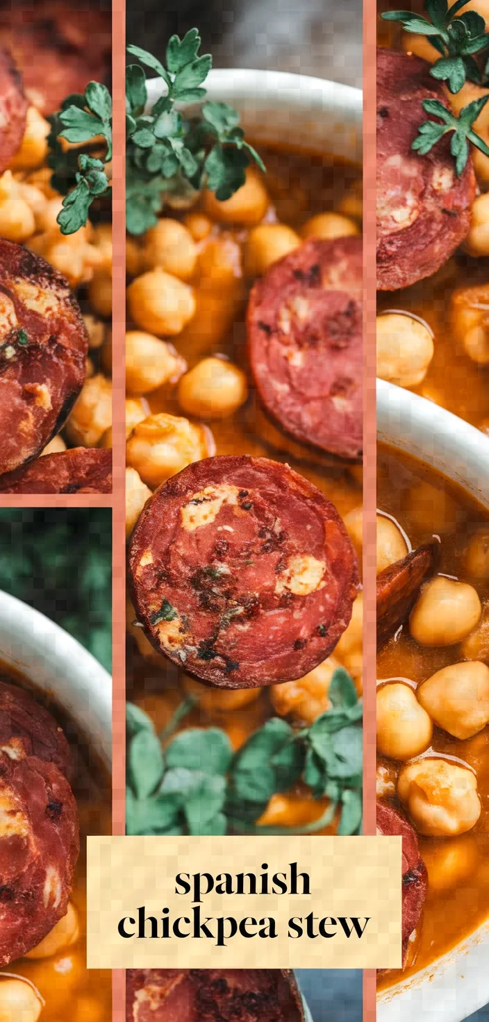 A photo of Spanish Chickpea Chorizo Stew Recipe