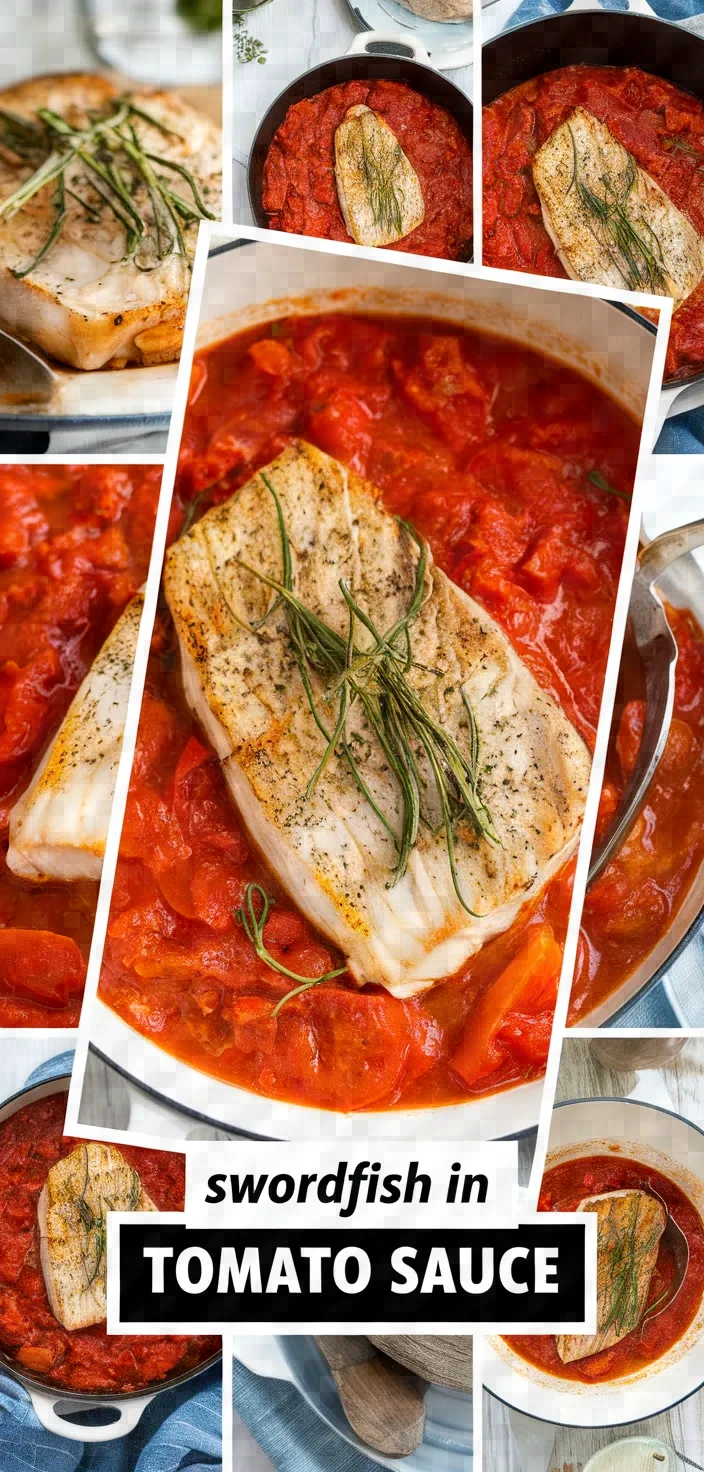 A photo of Swordfish With Tomato Sauce Recipe