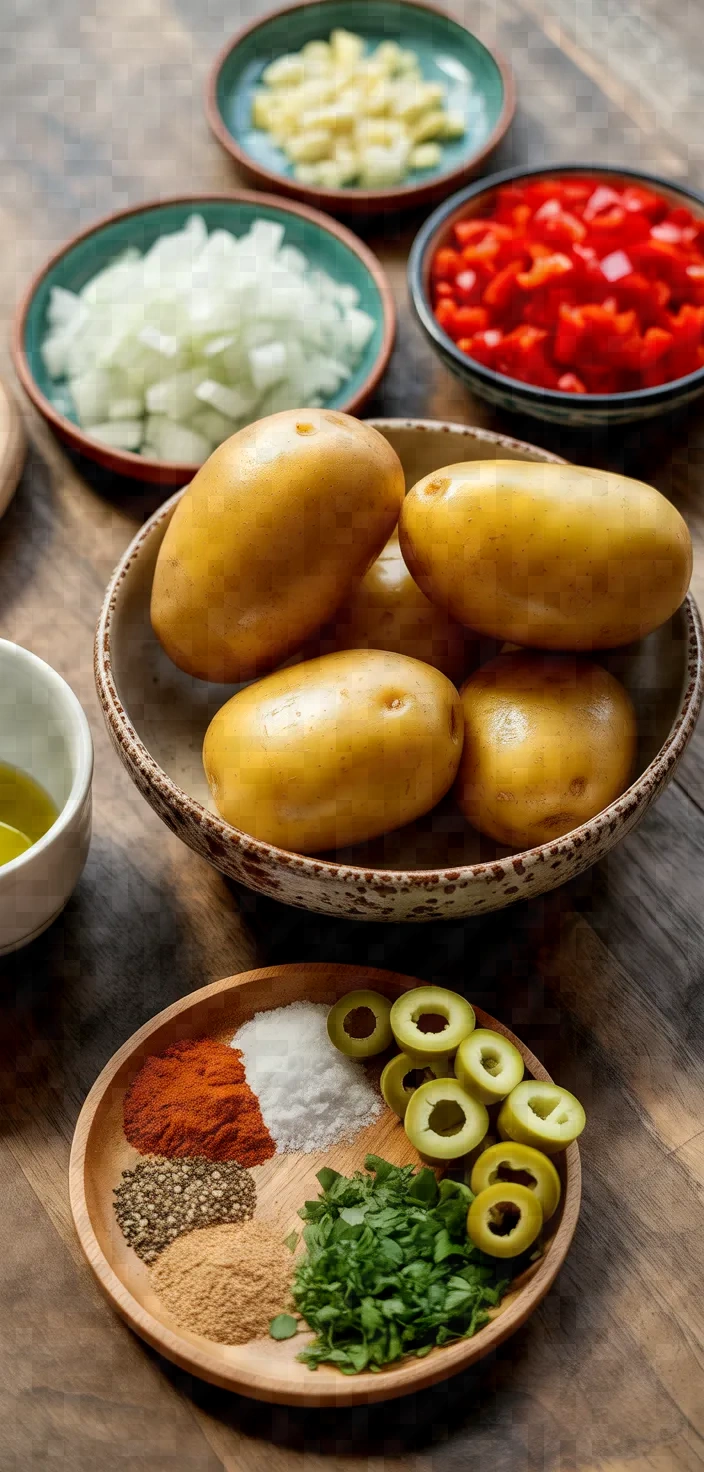 Ingredients photo for Spanish Deluxe Potatoes Recipe