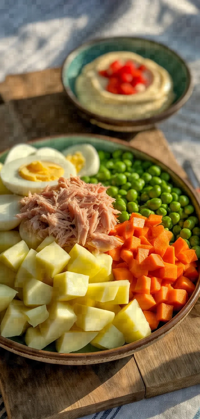 Ingredients photo for Spanish Ensaladilla Rusa Recipe