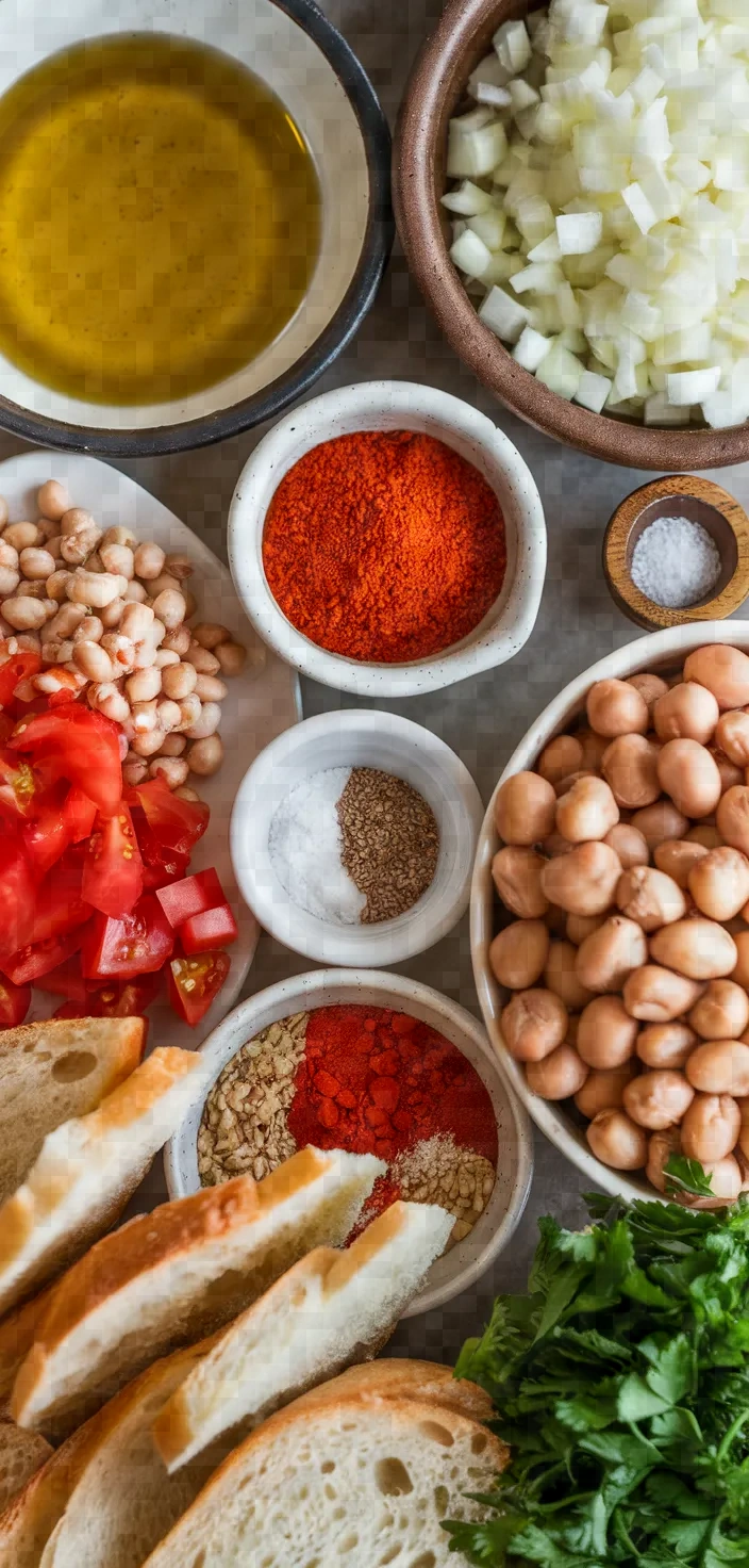 Ingredients photo for Spanish Garbanzo Beans With Eggs Recipe