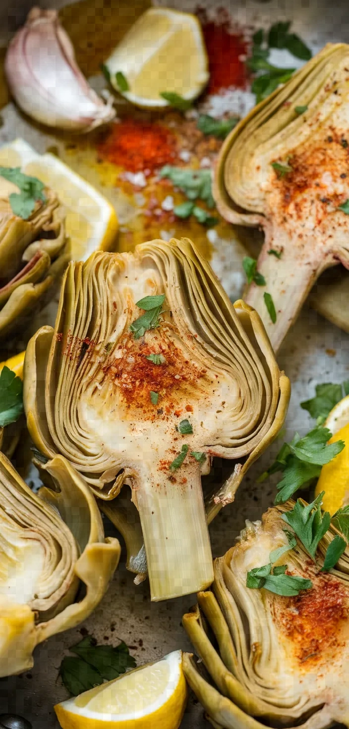 Ingredients photo for Spanish Garlic Artichokes Recipe