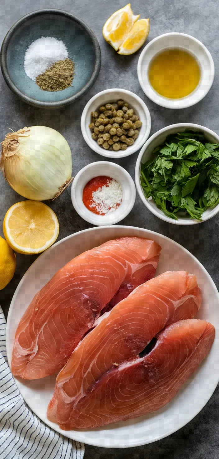 Ingredients photo for Swordfish With Tomato Sauce Recipe
