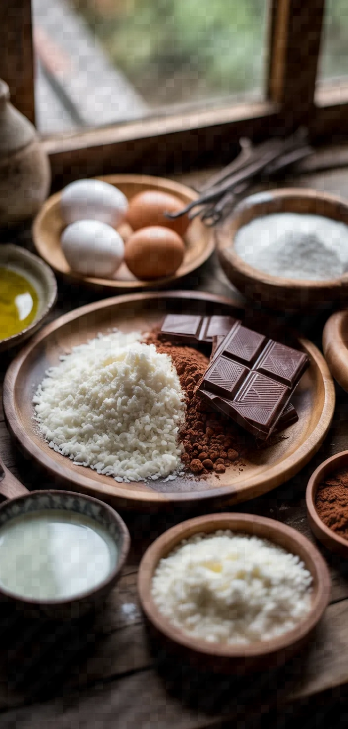 Ingredients photo for Spanish Chocolate Rice Cake Recipe