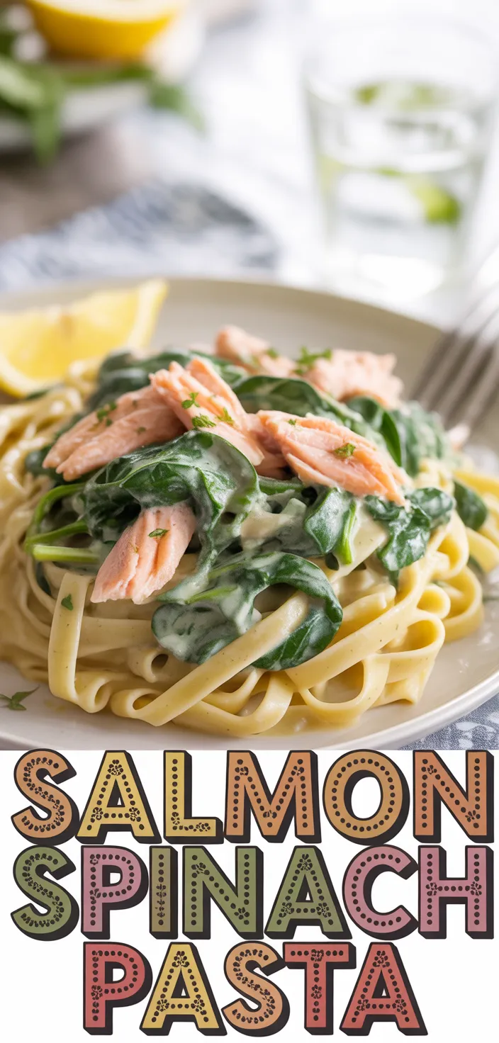 Salmon Spinach Pasta Recipe - Iberian Eats